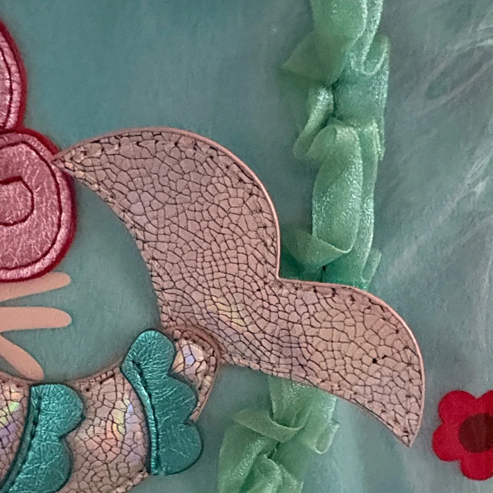 Oilily Blue and Pink Mermaid Kids suitcase - Picture 3 of 13